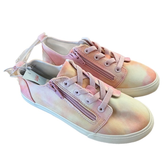 Cat & Jack Shoes Kids Lucian Double Zipper Sneakers Multi Tie Dye